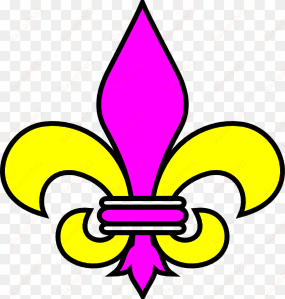 fleur de lis purple clip art - flor de lis png