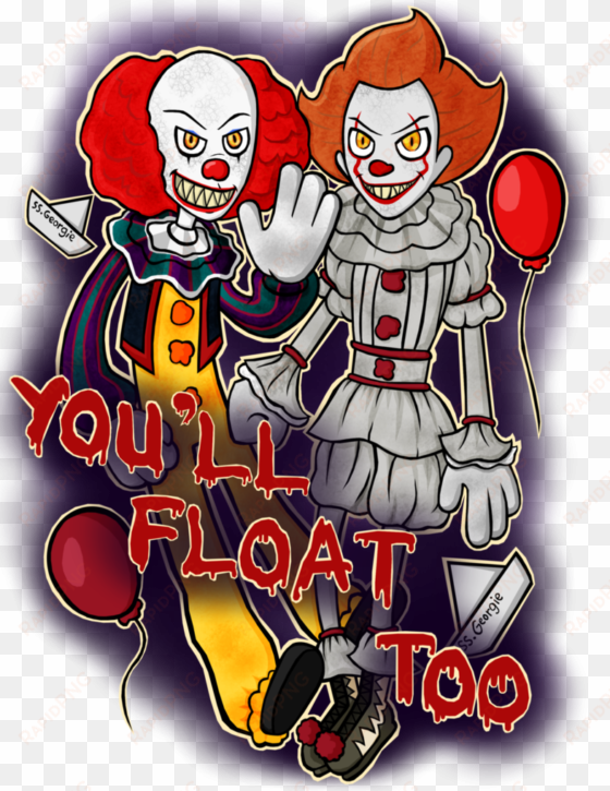 floating drawing pennywise - pennywise deviantart