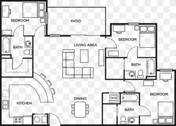 floor plans w furniture