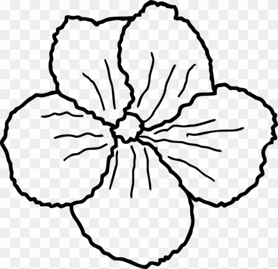 Floral Design Flower Drawing Line Art Petal - Clip Art transparent png image
