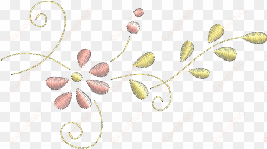 floral - floral bordado png