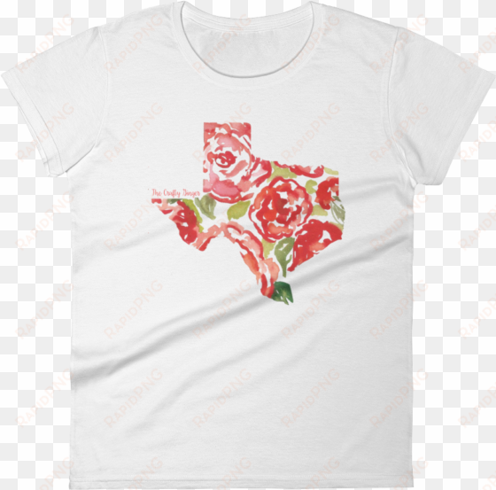 floral watercolor texas tee - t-shirt