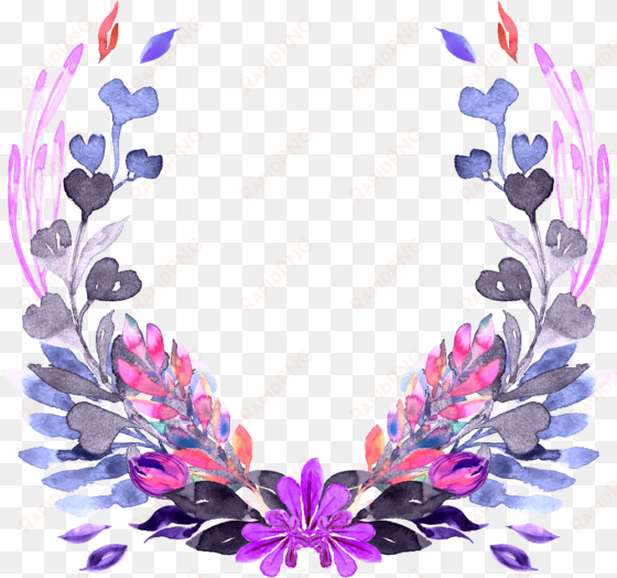 floral wreath frame flowers floralwreath - portable network graphics