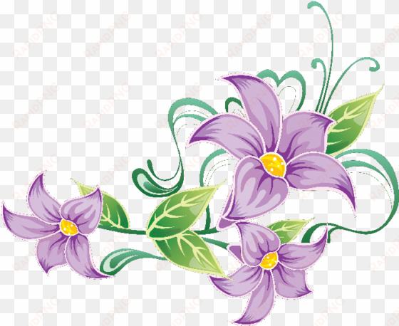 flores ilustraciones en png para artesanía y diseños - flower wall mural - delight