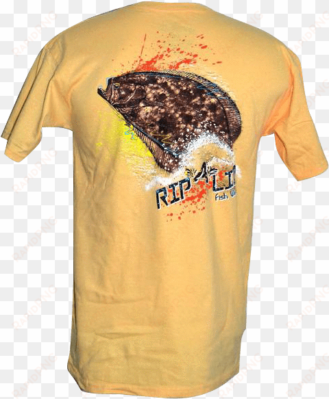 flounder rip a lip short sleeve t-shirt squash - flounder t shirt
