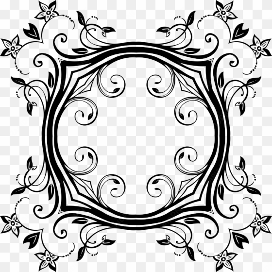 flourish clipart ornament - circle