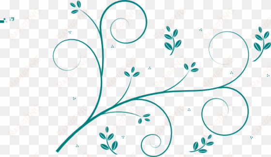 flourish divider clip art, swirl divider, swirl clipart - vine line drawing flower