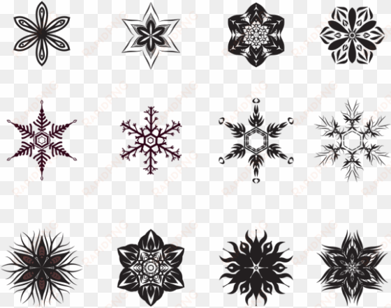 flower and snowflake pattern, wedding, pattern, border - snowflake