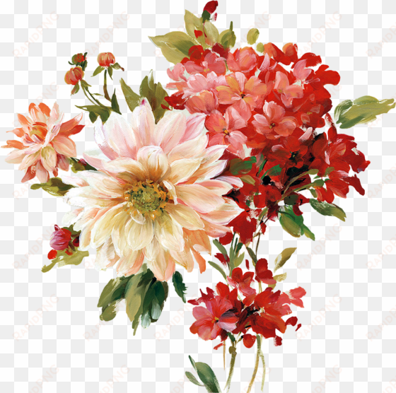 flower art - decoupage flowers png