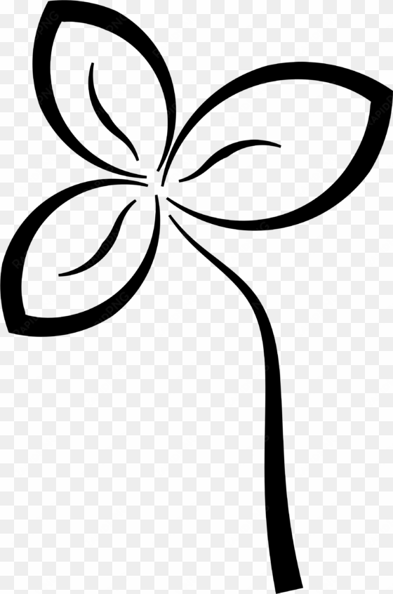 flower black and white transparent png pictures - art bunga black and white