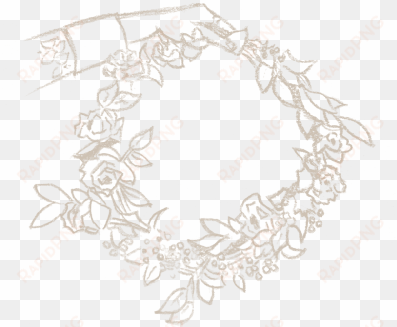 flower crown drawing png - small flower crown drawing