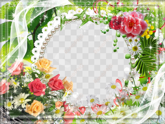 flower layout transparent frame clipart decorative - transparent floral flower border frame png