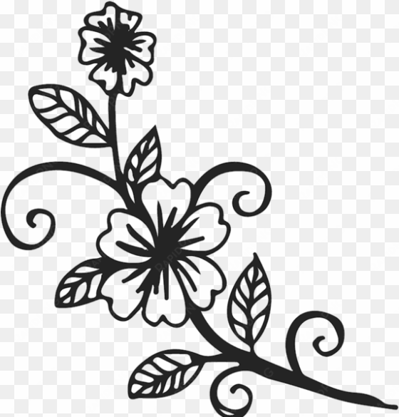 flower & leaf stamps stamptopia svg freeuse - floral stamp clip art