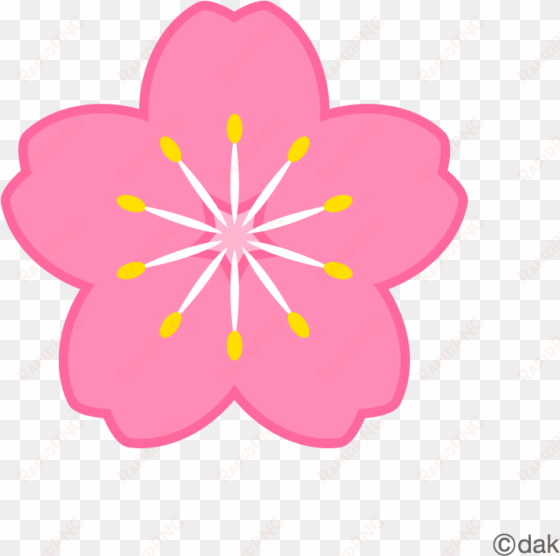 flower symbol of the cherry tree｜pictures of clipart - different shapes of sequins