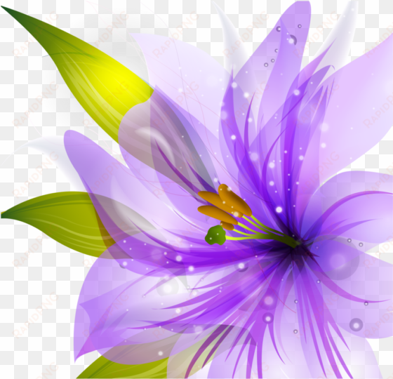 flower vector hq png by - purple flower vector png