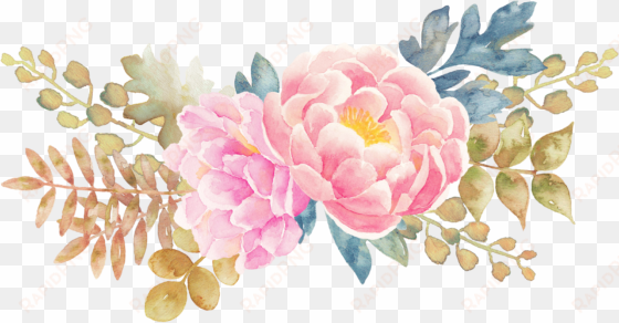 flower watercolor painting - flowers png