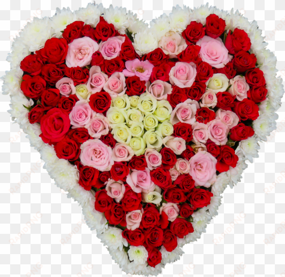 flowers heart shape png