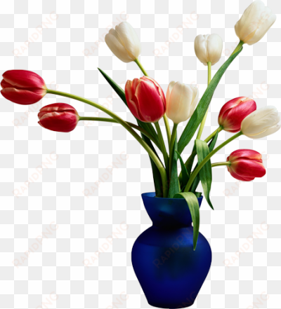 flowers in vases photos png images - blue vase w tulips