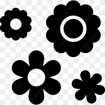 flowers top view vector - easter flowers svg