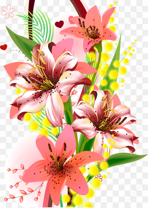 flowers tube png everywhere - painted colorful flower png