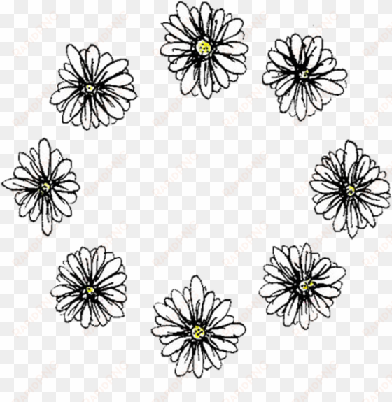 flowers, tumblr, and png image - transparent doodle overlay