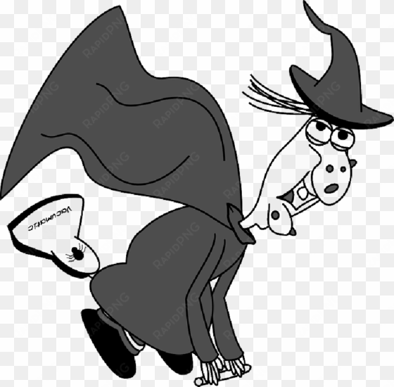 Flying, Halloween, Wizard, Witchcraft, - Witch Riding Vacuum Cleaner transparent png image