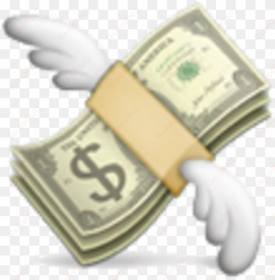 Flying Money Emoji 128 - Money Wings Emoji transparent png image