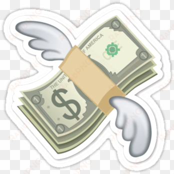 Flying Money Emoji Flying Money Emoji - Emojis De Whatsapp Dinero transparent png image