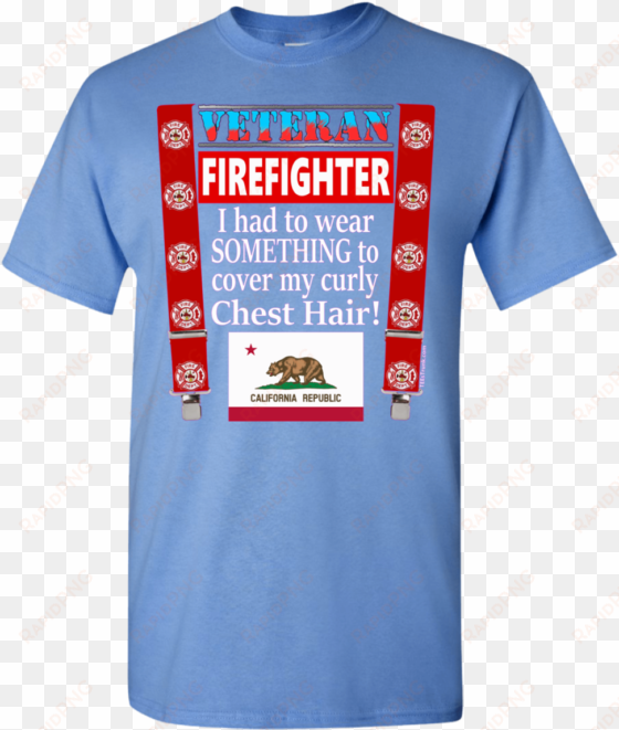 fmf ca vet firefighter chest hair g500 gildan - shirt