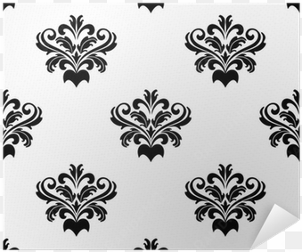 foliate arabesque pattern for damask poster • pixers® - flower patterns