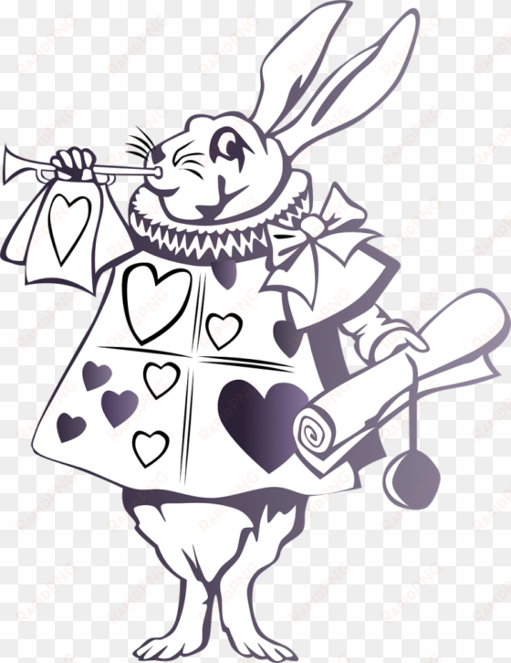 follow me down the rabbit hole - white rabbit alice in wonderland clipart