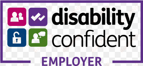 follow us today - disability confident leader logo