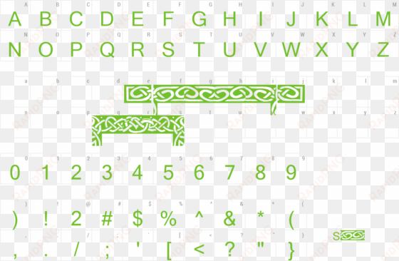 font celtic borders preview - font nazanin