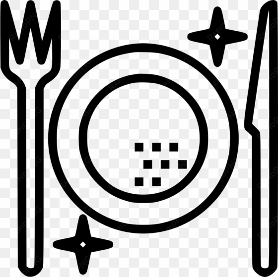 food meal restaurant dining eat fork knife comments - circle