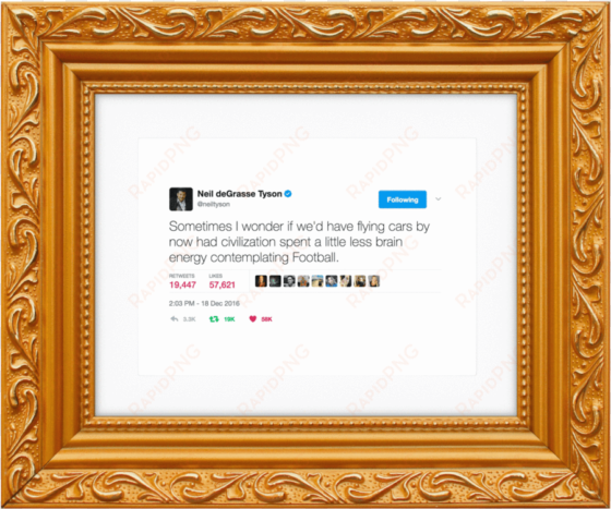 football @neiltyson-framed tweets - kanye west tweet frame