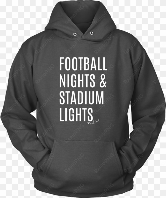 football nights & stadium lights - jf mf - unisex hoodie / charcoal / xl