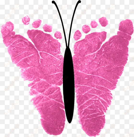 footprint clipart butterfly - its a girl butterflies