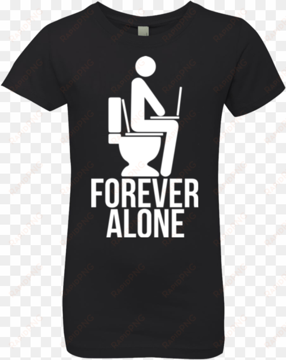 forever alone girls premium t-shirt - active shirt