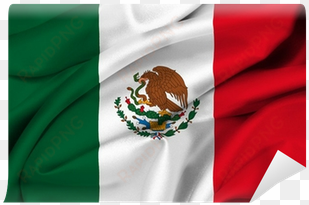 fototapeta meksykańska waving flag - elektroplate mex-oval mexican flag oval auto chrome
