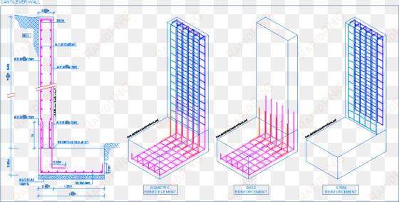 foundations - retaining wall reinforcement details