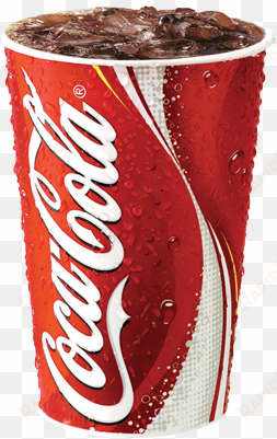 fountain drinks - 16oz coca cola paper cold cups