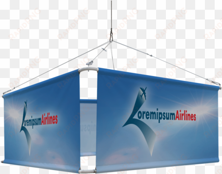 four sided hanging banner - banner