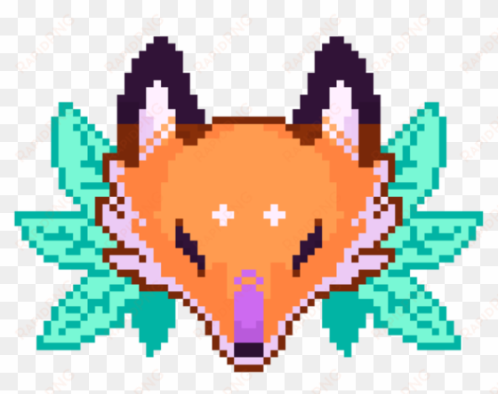 fox head by glad sad-d7vsr0w - fox head pixel art