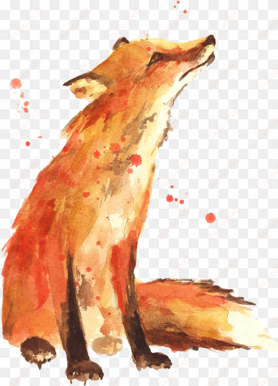 fox painting - print from original