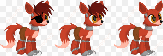 foxy as a pony by n0rwhy - my little pony fnaf foxy