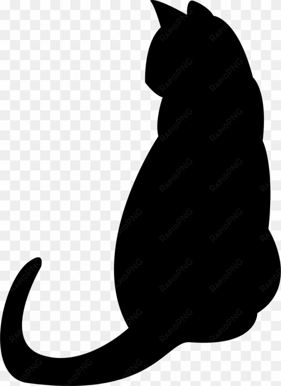 frame halloween on transparent background - cat silhouette png