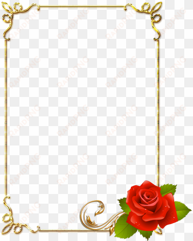 frame png resolution - moldura com rosas vermelhas