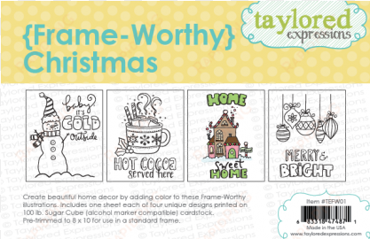 {frame-worthy} christmas - taylored expressions eventful holidays cling stamp