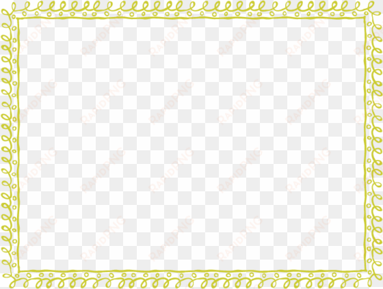 frames and bananayellow border - free doodle frames png