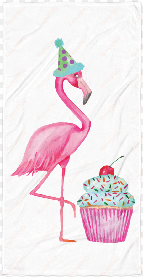 fran the birthday flamingo cupcake towel - flamingo birthday t shirt